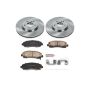 PowerStop KOE2429 OE Stock Replacement Low-Dust Ceramic Brake Pad and Rotor Kit