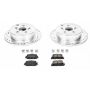 PowerStop K2319 Z23 Daily Driver Carbon-Fiber Ceramic Brake Pad and Drilled & Slotted Rotor Kit
