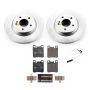 PowerStop ESK6717 Genuine Geomet Coated Rotors, ECE-R90 Brake Pads + Hardware Kit