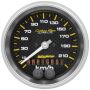 Autometer Carbon Fiber 3-3/8in. 0-225KM/H (GPS) Speedometer Gauge