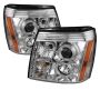 SPYDER 5037930 Projector Headlights - LED Halo - DRL - Chrome