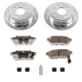 PowerStop K408-26 Z26 Street Performance Ceramic Brake Pad and Drilled & Slotted Rotor Kit