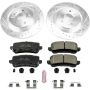 PowerStop K7903 Z23 Daily Driver Carbon-Fiber Ceramic Brake Pad and Drilled & Slotted Rotor Kit