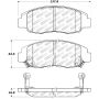 Stoptech 305.07640 Street Select Brake Pads - Front/Rear