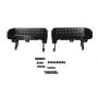 Kentrol 76-95 Jeep CJ7 Wrangler YJ Side Steps Pair - Powdercoat Black
