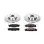 PowerStop K4726 Z23 Daily Driver Carbon-Fiber Ceramic Brake Pad and Drilled & Slotted Rotor Kit