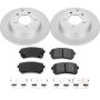 PowerStop CRK7505 Genuine Geomet Coated Rotor and Low-Dust Ceramic Brake Pad Kit