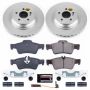 PowerStop CRK6568 Genuine Geomet Coated Rotor and Carbon-Fiber Ceramic Brake Pad Kit