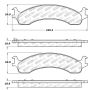 Stoptech 309.08210 Sport Brake Pads w/Shims and Hardware - Rear