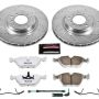 PowerStop K2903-26 Z26 Street Performance Ceramic Brake Pad and Drilled & Slotted Rotor Kit