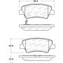 StopTech 12-17 Hyundai Accent / 13-16 Kia Optima Street Performance Rear Brake Pads