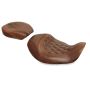 Mustang Motorcycle 76711 Mustang 06-17 Harley Dyna Wide Tripper Forward Solo Seat Diamond Stitch - Distressed Brown