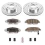 PowerStop K2389-26 Z26 Street Performance Ceramic Brake Pad and Drilled & Slotted Rotor Kit