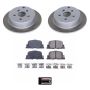 PowerStop SC2319 Semi-Coated Rotor and Low-Dust Ceramic Brake Pad Kit