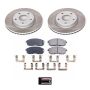 PowerStop SC6961 Semi-Coated Rotor and Low-Dust Ceramic Brake Pad Kit