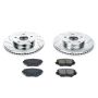 PowerStop K2419 Z23 Daily Driver Carbon-Fiber Ceramic Brake Pad and Drilled & Slotted Rotor Kit