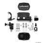 Wilwood 261-14964-BK Compact Tandem M/C - 1.12in Bore - w/Bracket and Valve - Black