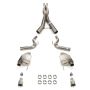 CORSA Performance 21255 Corsa 2024 Ford MustangGT Sport Cat-Back Exhaust Sys. 3.0in Dual Rear Exit w/4.5in StraightCut Tips