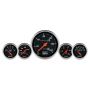 AutoMeter Gauge Kit 5 Pc. 3-1/8in. & 2-1/16in. Mech. Speedo. Wtmp & Oilp Designer Blk