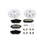 PowerStop K6319 Z23 Daily Driver Carbon-Fiber Ceramic Brake Pad and Drilled & Slotted Rotor Kit