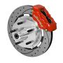 Wilwood 140-14532-DR Forged Dynalite Front Kit 19.00in Drilled Rotor Red WWE ProSpindle (5x5.00in Hub)