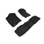 3D Maxpider 07-14 Chevrolet Tahoe With Bench 2nd Row Elegant 1st 2nd Row - Floor Mat Set (Black)