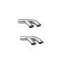 PYPES PERFORMANCE EXHAUST PYPEVT10 Exhaust Tip Splitters 2.5in to Dual 2.25in