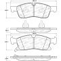 Stoptech 308.14550 Street Brake Pads - Front