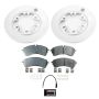 PowerStop CRK8992 Genuine Geomet Coated Rotor and Low-Dust Ceramic Brake Pad Kit
