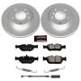 PowerStop CRK496 Genuine Geomet Coated Rotor and Carbon-Fiber Ceramic Brake Pad Kit