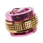 NRG Quick Release Kit - Pyramid Edition - Pink Body / Chrome Gold Pyramid Ring