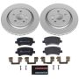PowerStop ESK4702 Genuine Geomet Coated Rotors, ECE-R90 Brake Pads + Hardware Kit