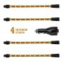 XKGLOW XK041004-A XK Glow Single Color  UnderglowLED Accent Light Car/Truck Kit Amber - 4x8In