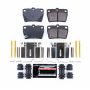 PowerStop Z23-1051 PowerStop - Z23 Daily Driver Carbon-Fiber Ceramic Brake Pads with Hardware Kit