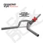 Diamond Eye Performance K4236S-RP Diamond Eye KIT 4in CB MFLR RPLCMENT PIPE DUAL SS: 2004.5-2007.5 DODGE CUMMINS 600