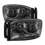 SPYDER 5010025 Projector Headlights - LED Halo - Smoke