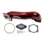 Wehrli WCF100328-RED 11-16 LML Duramax Passenger Side Upper Crossover Intercooler Pipe Kit - WCFab Red