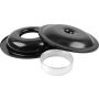 ALLSTAR PERFORMANCE ALL25905 LW 14in A/C Kit Black No Element 1-1/2in Space