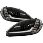 SPYDER 5087959 High-Power LED Module (High Beam And Low Beam) Equipped Headlights - Black