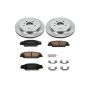 PowerStop KOE1425 OE Stock Replacement Low-Dust Ceramic Brake Pad and Rotor Kit