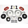 Wilwood 140-10012-R Narrow Superlite 4R Rear P-Brk Kit 14.00in Red New Big Ford 2.50in Offset