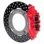 Wilwood 140-16629-DR 17-21 Can-Am X3RS Red 6-Piston Rear Kit 11.25in - Drilled Rotors