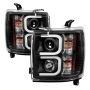 SPYDER 5081032 Projector Headlights - Light Bar DRL - Black