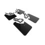 Rally Armor MF114-UR-BLK-MBK Black Mud Flap/Metallic Black  Logo
