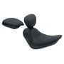 Mustang Motorcycle 79735 Mustang 06-17 Harley Softail Wide Tire(200mm)Wide Tripper Solo Seat w/Driver Backrest - Black