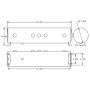 Ridetech 31915100 5 gallon aluminum air tank with four 1/4