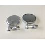 CRG Constructors HSLS-201-L CRG Hindsight Folding 3 in. Round Bar-End Mirror Left - Silver