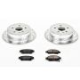 PowerStop K5498 Z23 Daily Driver Carbon-Fiber Ceramic Brake Pad and Drilled & Slotted Rotor Kit