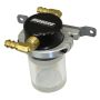 Moroso 85683 Universal Air/Oil Separator Catch Can - Small Body w/o Drain - Billet Alum - Blk/Clear Bottom