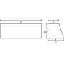 Tradesman 8272 Aluminum Professional Rail Top Mount L-Wing Box (72in.) - Brite